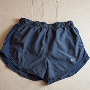 Nike Women's Blue Elastic Drawstring Running Athletic Shorts Size M